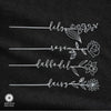 Flower Pick- Set of 3 Metal Flowers