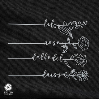Flower Pick- Set of 3 Metal Flowers