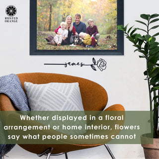 Flower Pick- Set of 3 Metal Flowers