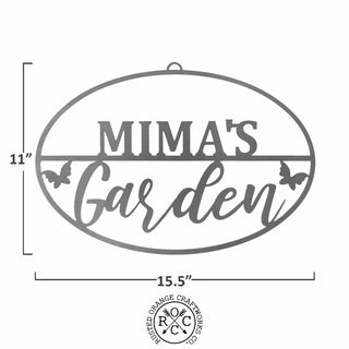 Garden Custom Ovals - 4 Styles - Personalized Garden Signs Decorative Outdoor