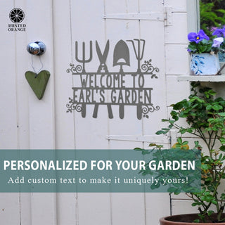 Find Me In The Garden Custom Sign - 2 Styles - Personalized Gardening Decor Outdoor Signs