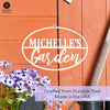 Garden Custom Ovals - 4 Styles - Personalized Garden Signs Decorative Outdoor