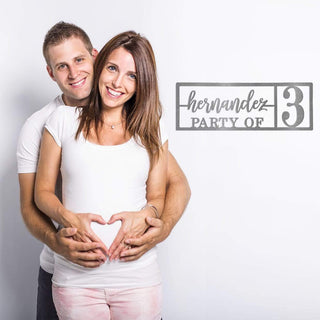 Here for the Party - Wall Decor Personalized Name Sign for Home