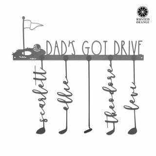 Hole in One Personalized Family Names Golf Sign - Golf Papa Signs Wall Decor