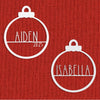 Amelia Jane Ornament - 2 Please - Customized Christmas Ornament for Christmas Tree