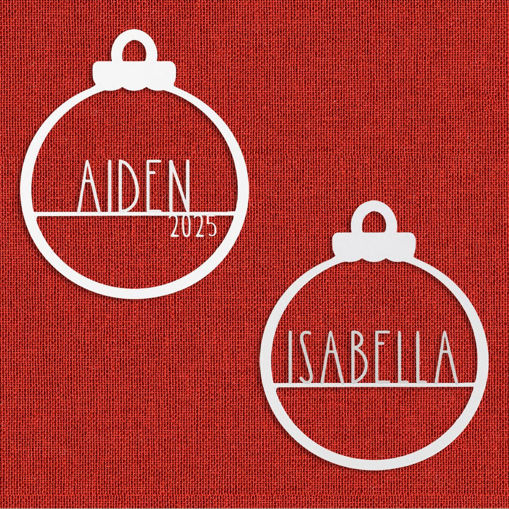 Amelia Jane Ornament - 2 Please - Customized Christmas Ornament for Christmas Tree