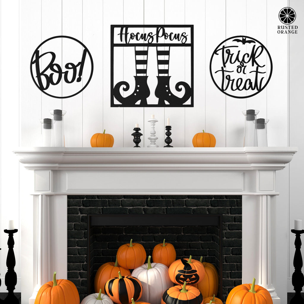 Halloween Greetings - 3 Styles - Hanging Halloween Decorations for Wall or Door