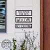 Hello, Stranger Porch Signs - 3 Styles - Metal Welcome Signs for Door