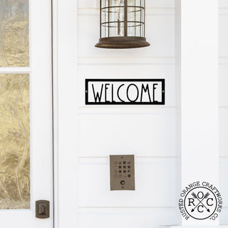 Hello, Stranger Porch Signs - 3 Styles - Metal Welcome Signs for Door