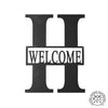 Bentley Address Monogram - 2 Sizes - Custom Metal Address Numbers for Outside Home