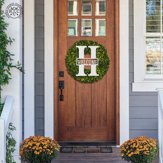 Bentley Address Monogram - 2 Sizes - Custom Metal Address Numbers for Outside Home