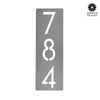 Cider House Rectangular Address Plaque - Metal Vertical House Numbers For Outside Home