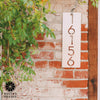 Cider House Rectangular Address Plaque - Metal Vertical House Numbers For Outside Home