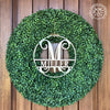 Circle Monogram With Name -  Monogram Last Name Signs for Home