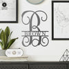 16" Fancy Letter Monogram - Custom Metal Family Sign House Name Plates