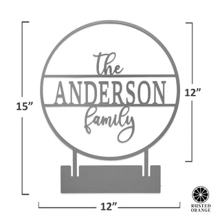 Anderson Tabletop or Shelf Personalized Name Sign - 2 Styles - Last Name Signs