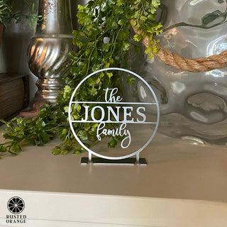 Anderson Tabletop or Shelf Personalized Name Sign - 2 Styles - Last Name Signs