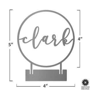 Anderson Tabletop or Shelf Personalized Name Sign - 2 Styles - Last Name Signs
