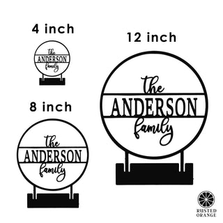 Anderson Tabletop or Shelf Personalized Name Sign - 2 Styles - Last Name Signs