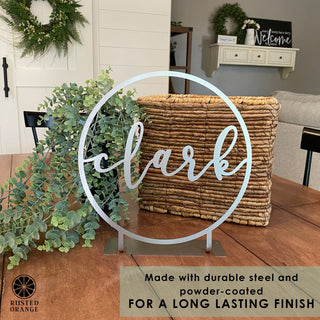 Anderson Tabletop or Shelf Personalized Name Sign - 2 Styles - Last Name Signs