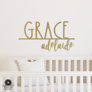 Beckett Name Sign - 2 Sizes - Personalized Last Name Sign for Home