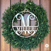 Circle Monogram With Name -  Monogram Last Name Signs for Home