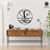 Circle Monogram With Name -  Monogram Last Name Signs for Home