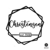 Clara Est. Date and Name Sign - Engagement Gifts For Couples Wall Decor