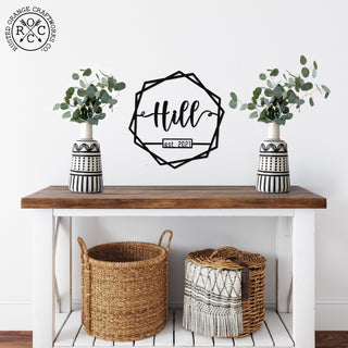 Clara Est. Date and Name Sign - Engagement Gifts For Couples Wall Decor