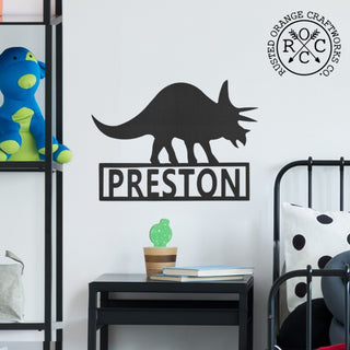 Dinosaur Signs - Personalized Dinosaur Decor with Child's Name For Boys and Girls