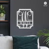 Embellished Monogram Sign with Established Date – Custom Family Name Metal Wall Art | Wedding Gift | Housewarming Décor