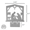 9" Nativity Silhouette - 4 Styles - Birth of Jesus Scene Figures