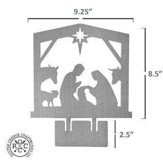 9" Nativity Silhouette - 4 Styles - Birth of Jesus Scene Figures
