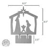 9" Nativity Silhouette - 4 Styles - Birth of Jesus Scene Figures