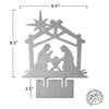 9" Nativity Silhouette - 4 Styles - Birth of Jesus Scene Figures