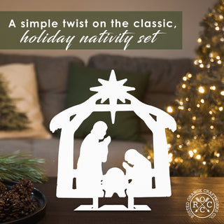 9" Nativity Silhouette - 4 Styles - Birth of Jesus Scene Figures