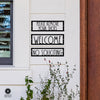 Hello, Stranger Porch Signs - 3 Styles - Metal Welcome Signs for Door