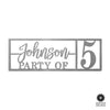 Here for the Party - Wall Decor Personalized Name Sign for Home