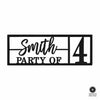 Here for the Party - Wall Decor Personalized Name Sign for Home