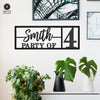 Here for the Party - Wall Decor Personalized Name Sign for Home