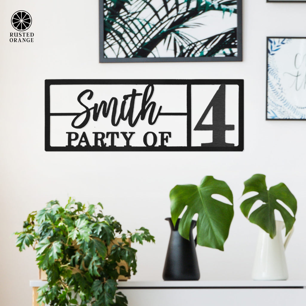 Here for the Party - Wall Decor Personalized Name Sign for Home