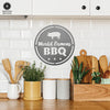 Backyard BBQ Sign - BBQ Grill Patio Wall Decor for Outdoors or Indoors