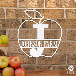 Apple Monogram - 2 Sizes - Personalized Teacher Gift or Farm Decor