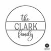Chandler Family Sign - 4 Sizes - Personalized Circle Family Name Sign
