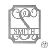 Embellished Monogram Metal Sign – Custom Last Name Wall Decor | Wedding Gift | Family Name Sign | Housewarming Gift