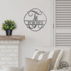 Emblem Monogram - 2 Sizes - Personalized Metal Family Name Sign Home Decor