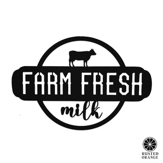 Farm Life Collection - Metal Chicken, Cow, and Bee Decorative Signs