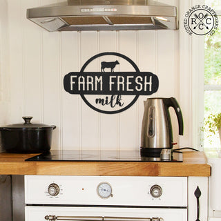 Farm Life Collection - Metal Chicken, Cow, and Bee Decorative Signs