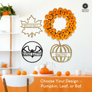 Autumn Leaves and Pumpkin Please Collection - Halloween Wall Decor