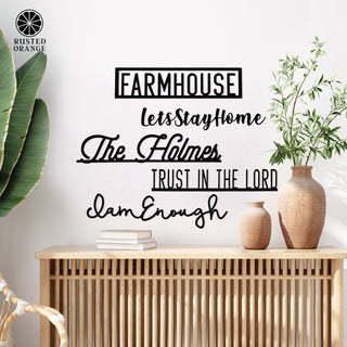 Custom Wall Words Collection - 5 Styles - Phrase Wall Decor for Bedroom